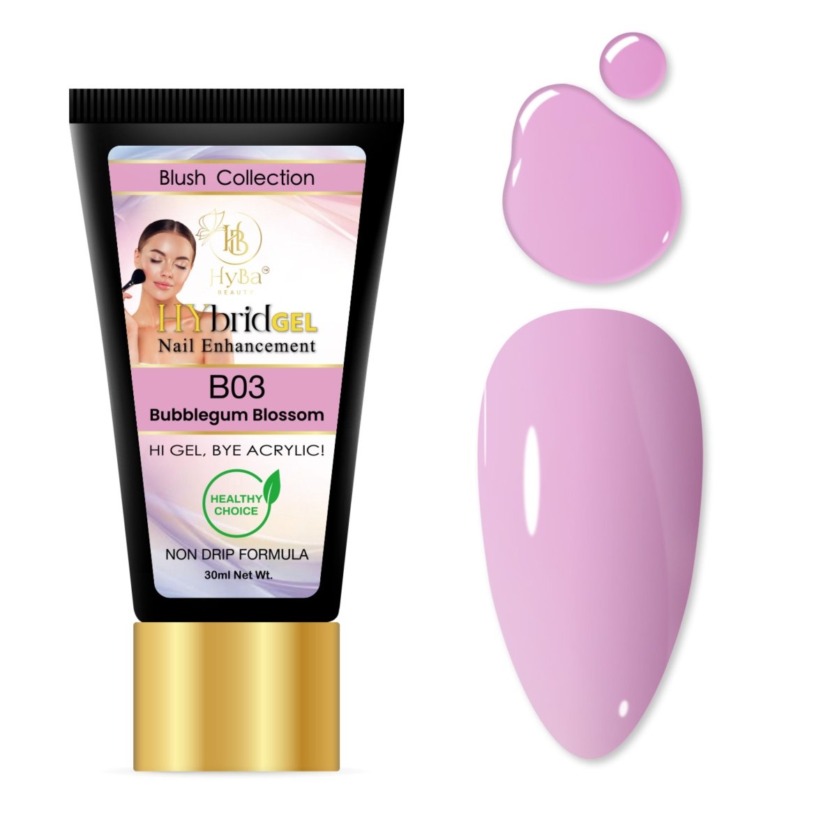 2 BLUSH Collection - Hybrid HyGEL™ Nail System - HYBA BEAUTY