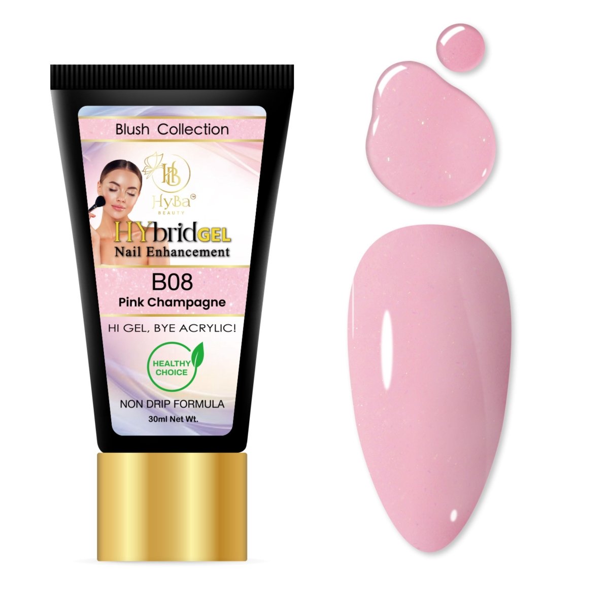 2 BLUSH Collection - Hybrid HyGEL™ Nail System - HYBA BEAUTY