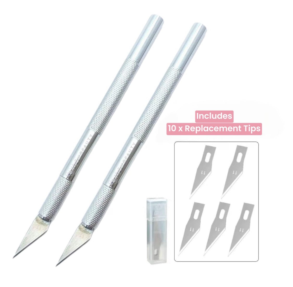 28 (Silver) - 2pc Listing / Universal Exacto Cutting Knife Tool - HyBa® BEAUTY