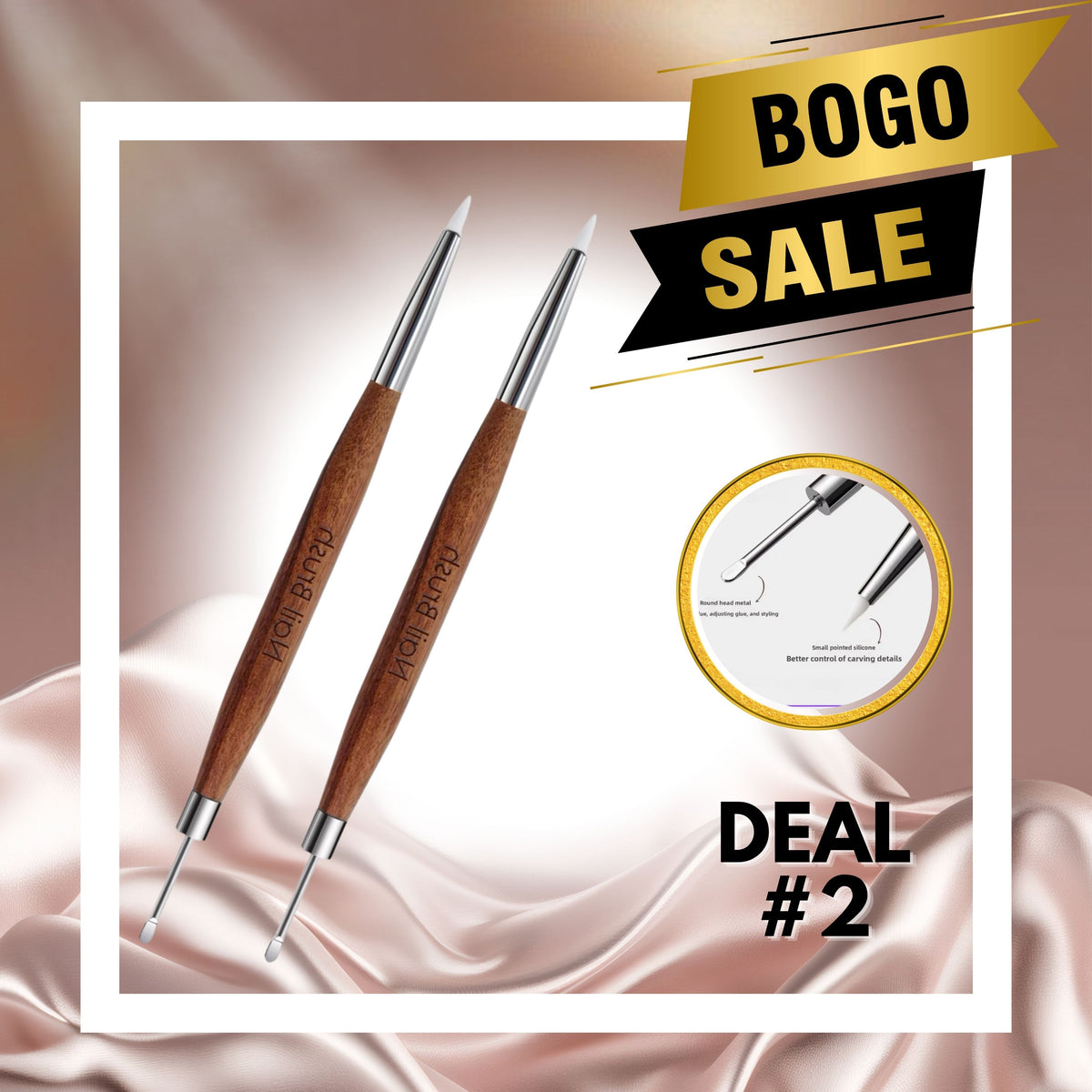 #2 BOGO Deal - 2 x #18AA Molding Gel Scoop Brushes