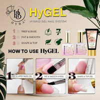 3 NUDE SKIN Box Set - HyGEL® Hybrid Gel Nail System - HYBA BEAUTY