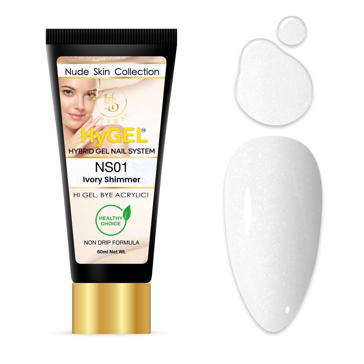 3 NUDE SKIN HyGEL COLLECTION - SINGLE 60ml Listing - HYBA BEAUTY