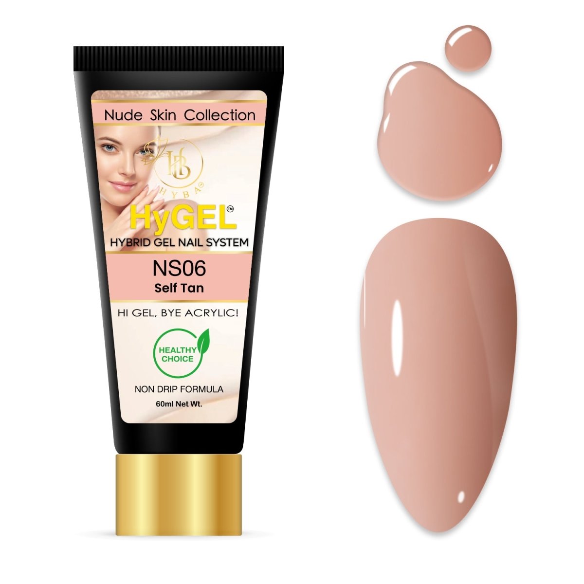 3 NUDE SKIN HyGEL COLLECTION - SINGLE 60ml Listing - HYBA BEAUTY
