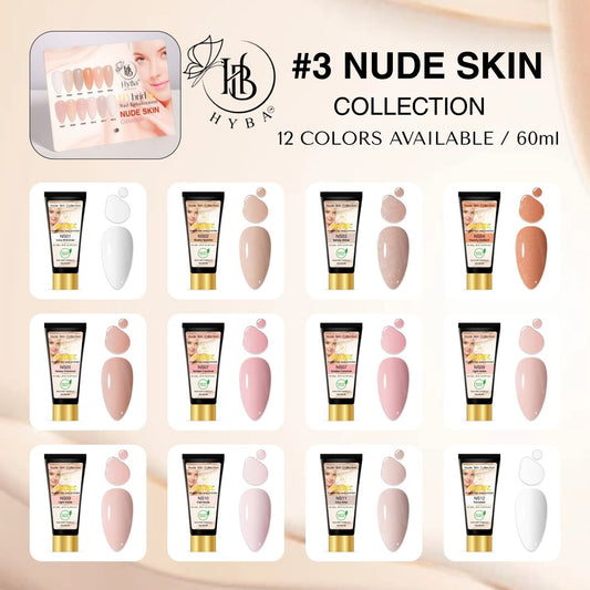 3 NUDE SKIN HyGEL COLLECTION - SINGLE 60ml Listing - HYBA BEAUTY