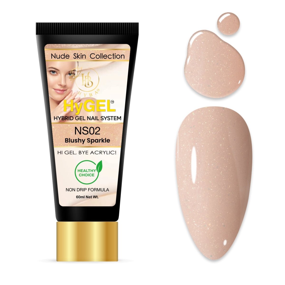 3 NUDE SKIN HyGEL COLLECTION - SINGLE 60ml Listing - HYBA BEAUTY