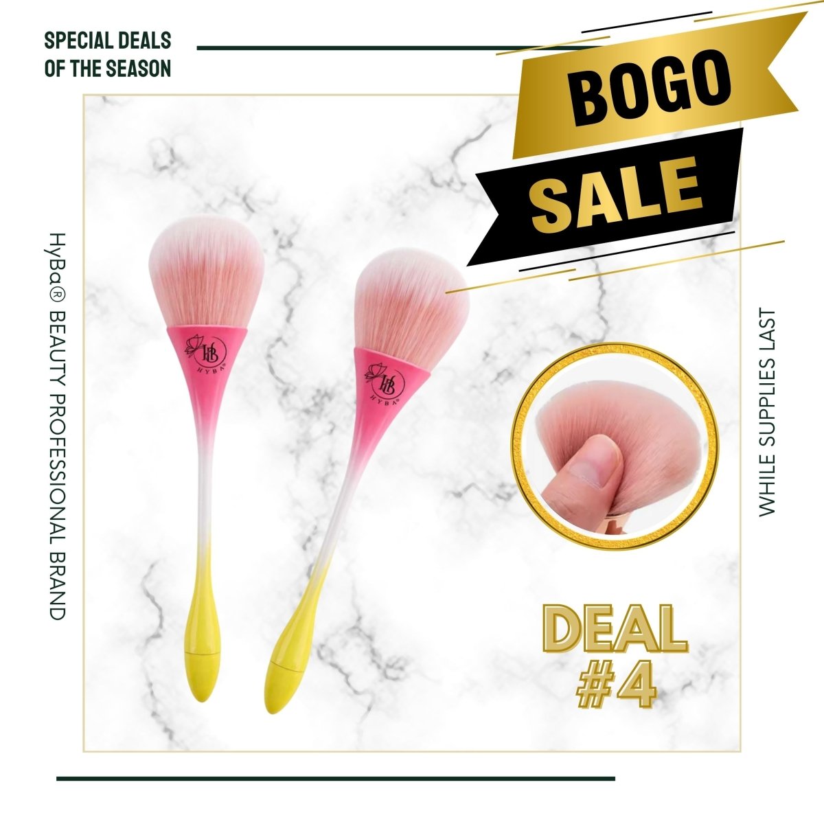 #4 BOGO Deal - 2 x Super Duster Brushes - HyBa® BEAUTY