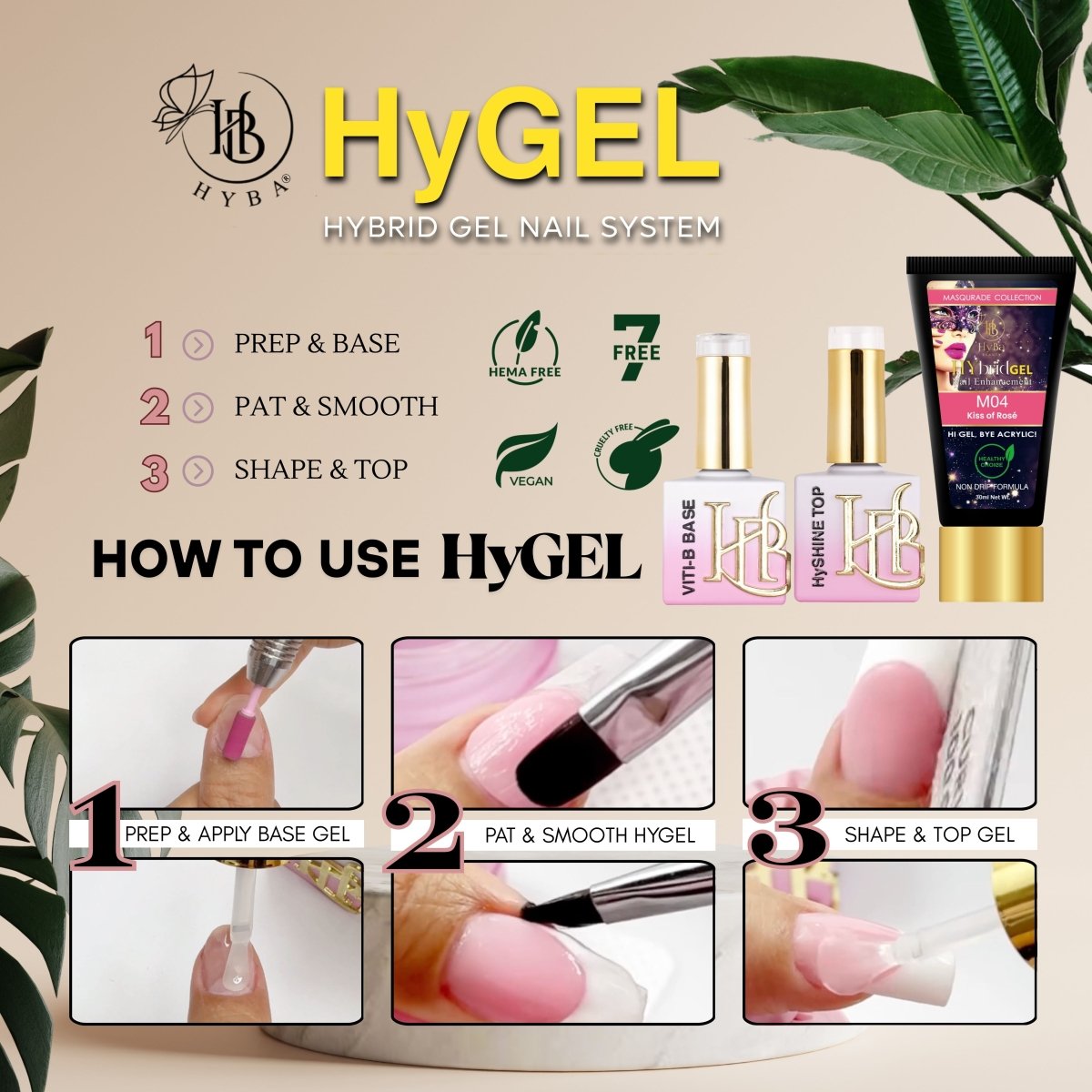#4 MASQUERADE Box Set - HyGEL® Hybrid Gel Nail System - HYBA BEAUTY