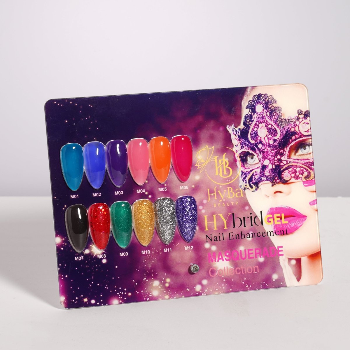 4 MASQUERADE Collection - Hybrid HyGEL™ Nail System - HYBA BEAUTY