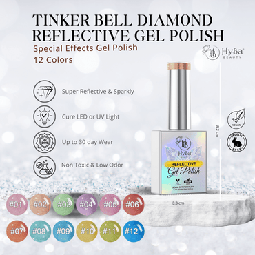 4 TINKER BELL DIAMOND Collection - 12 colors - HYBA BEAUTY