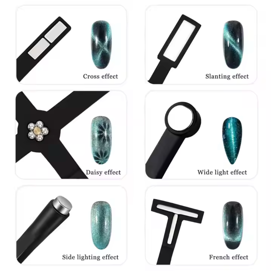 Cat Eye 6-in-1 Magnet for Gel Polish - Black