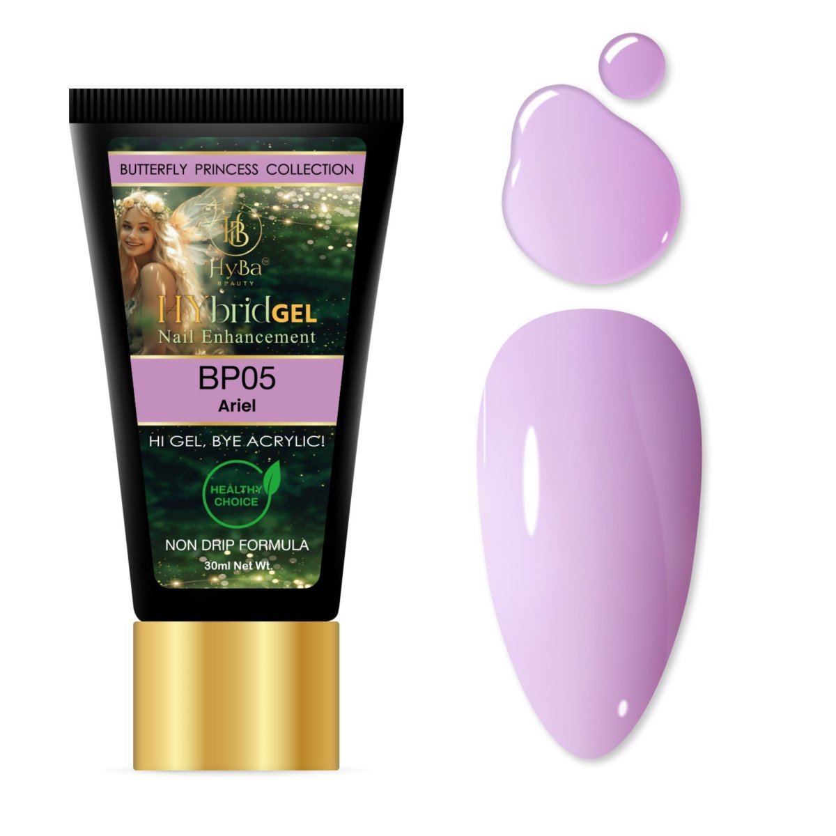 7 BUTTERFLY PRINCESS Collection - Hybrid HyGEL™ Nail System - HYBA BEAUTY