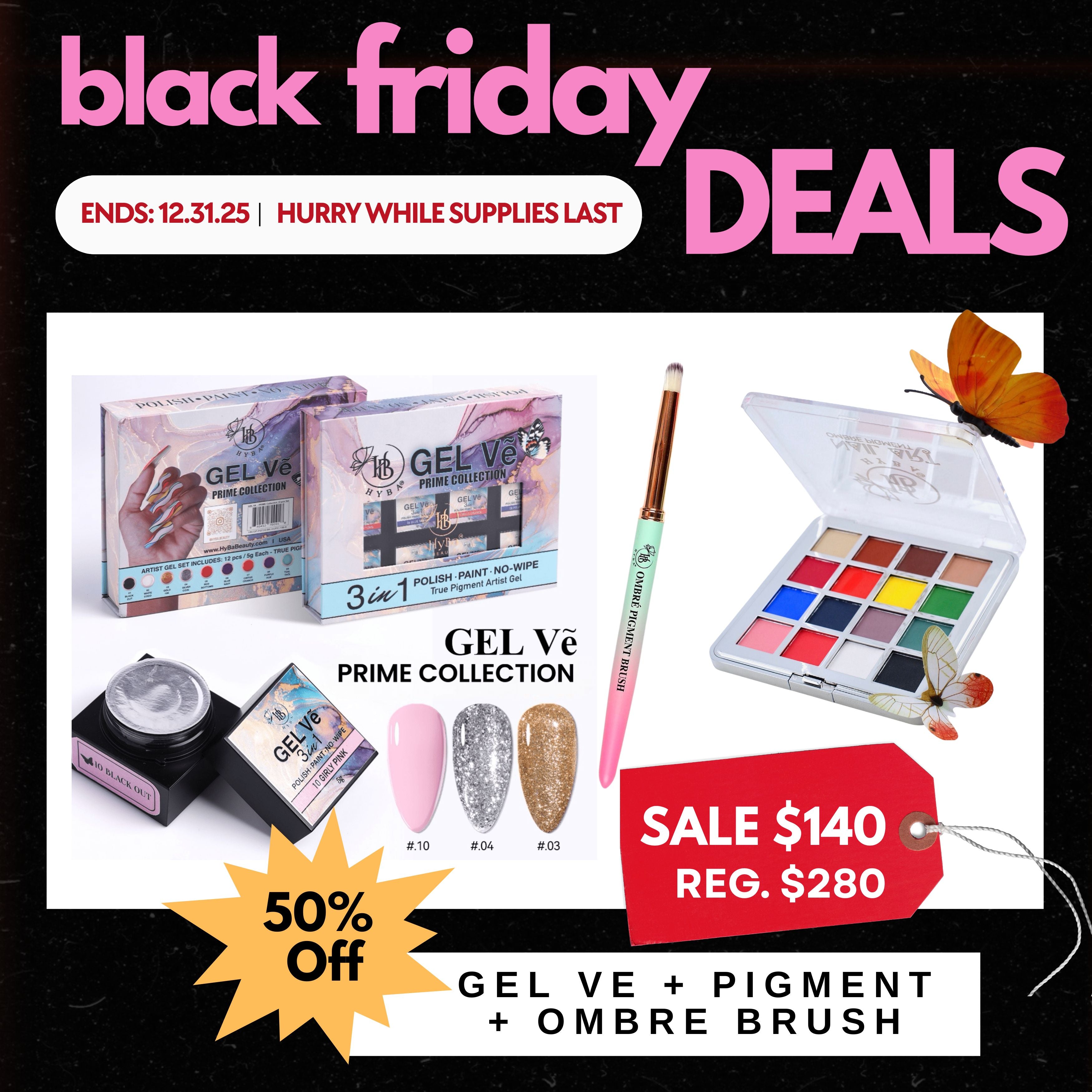 BLACK FRIDAY SALE - GEL Vẽ NAIL ART BUNDLE 50% OFF