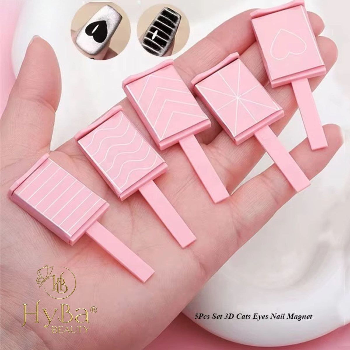 5 pcs Set 3D Cat Eye Magnets