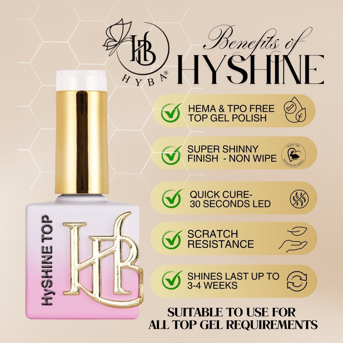 8 UNICORN Box Set - HyGEL® Hybrid Gel Nail System - HYBA BEAUTY