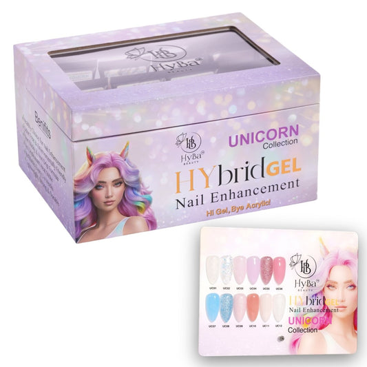 8 UNICORN Collection - HyGEL™ Hybrid Gel Nail System - HYBA BEAUTY