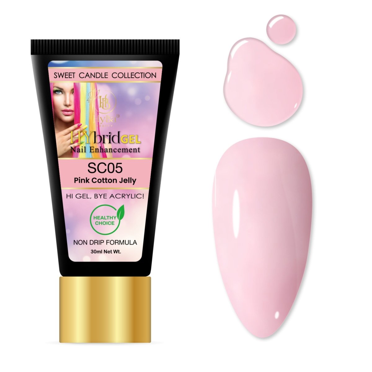 9 SWEET CANDIE Collection - Hybrid HyGEL™ Nail System - HYBA BEAUTY