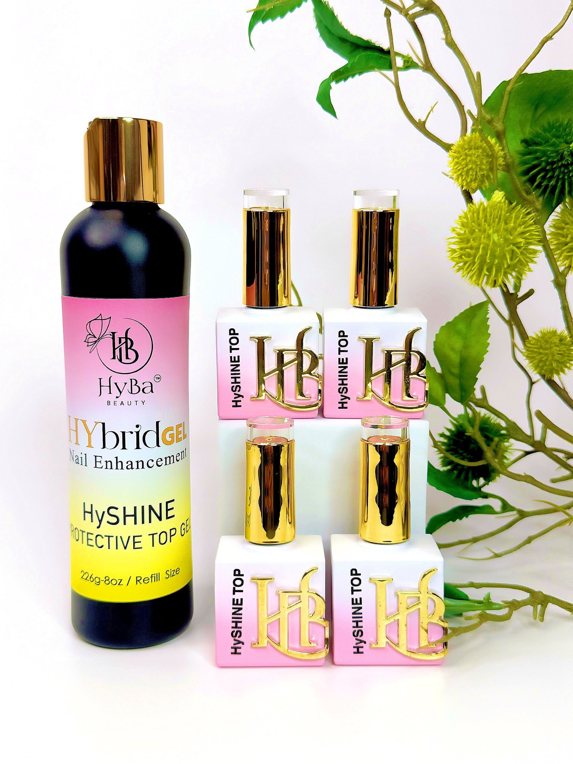 HYBRID HyShine Top Gel - REFILL KIT - HYBA BEAUTY
