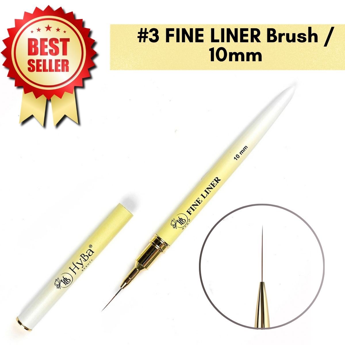 FINE LINER Brush / 10mm Kolinsky Hair #3