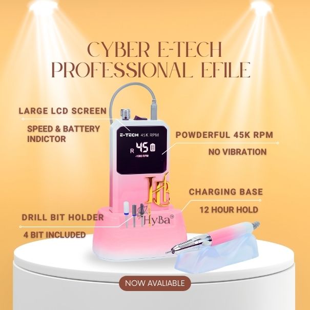 CYBER E-TECH 45K /FLAMINGO - Professional E-FILE Nail Machine