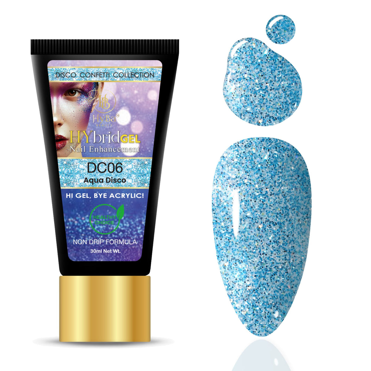 Hybrid Gel - HyGEL® 30ml  / #DC06 Aqua Disco