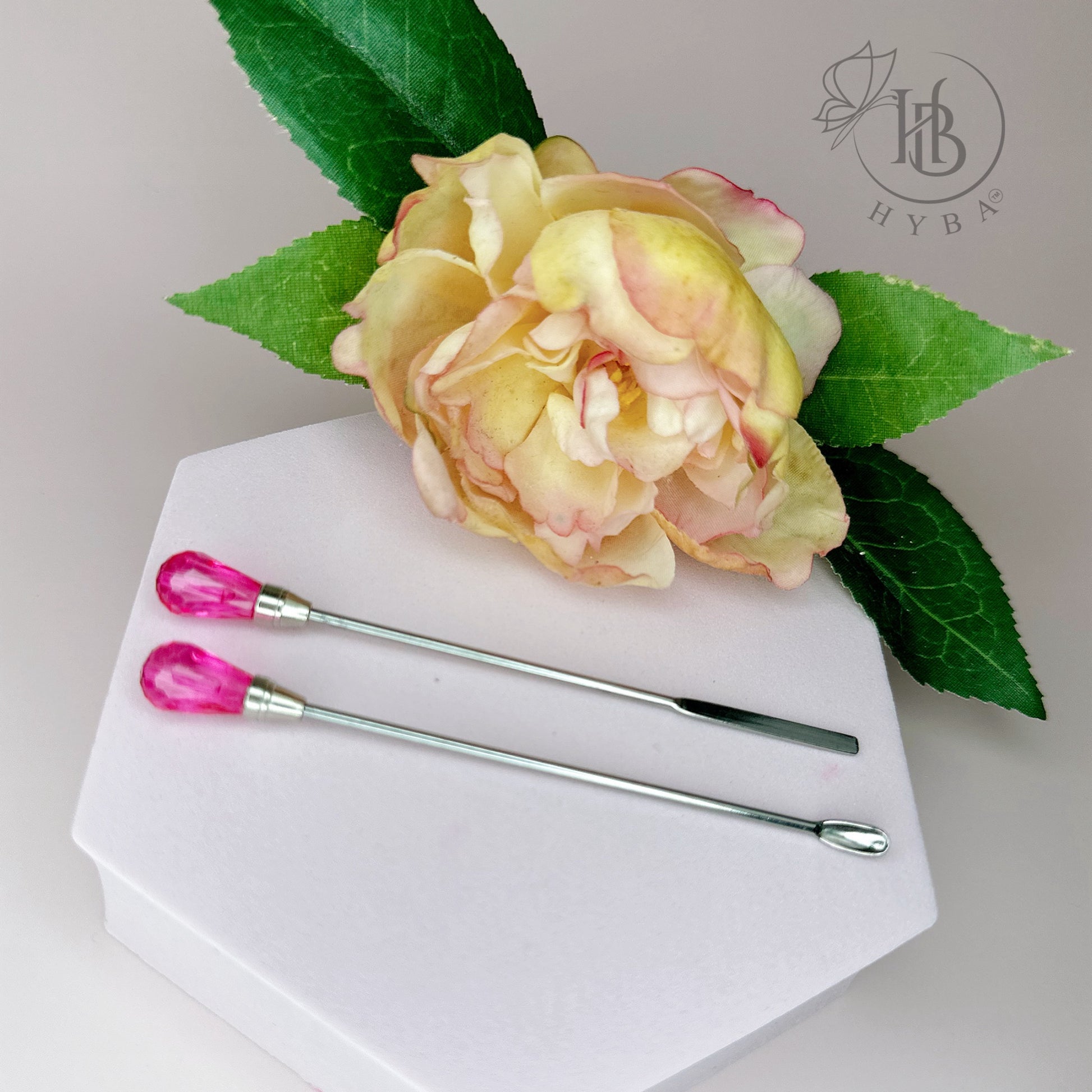 METAL STIR STICKS- Nail Art Essential Tool - HYBA BEAUTY