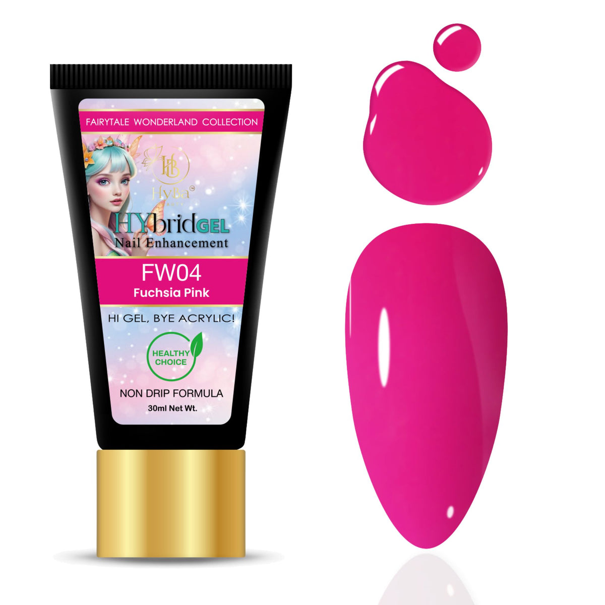 Hybrid Gel - HyGEL® 30ml  / #FW05 Green Twinkles