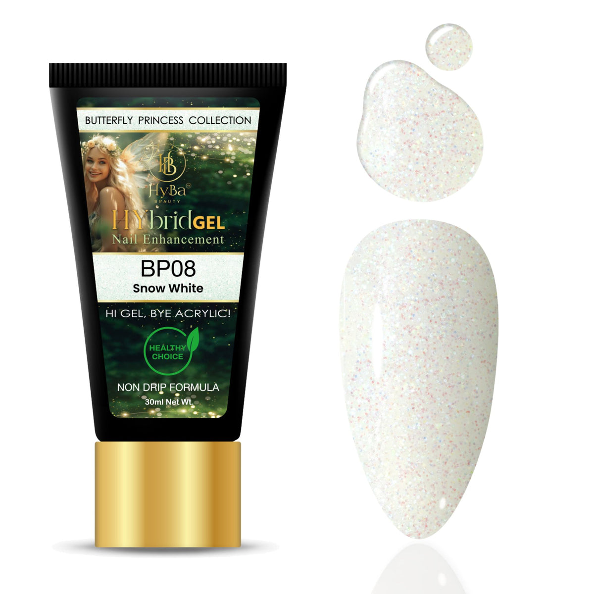 Hybrid Gel - HyGEL® 30ml  / #BP08 Snow White