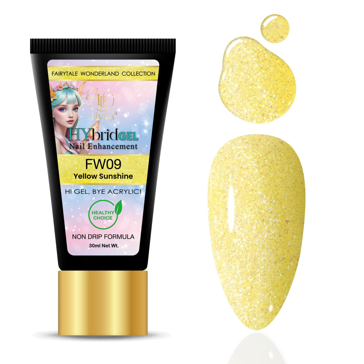Hybrid Gel - HyGEL® 30ml  / #FW09 Yellow Sunshine