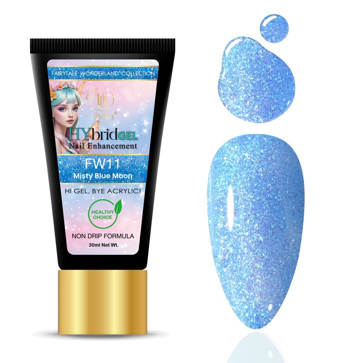 Hybrid Gel - HyGEL® 30ml  / #FW11 Misty Blue Moon
