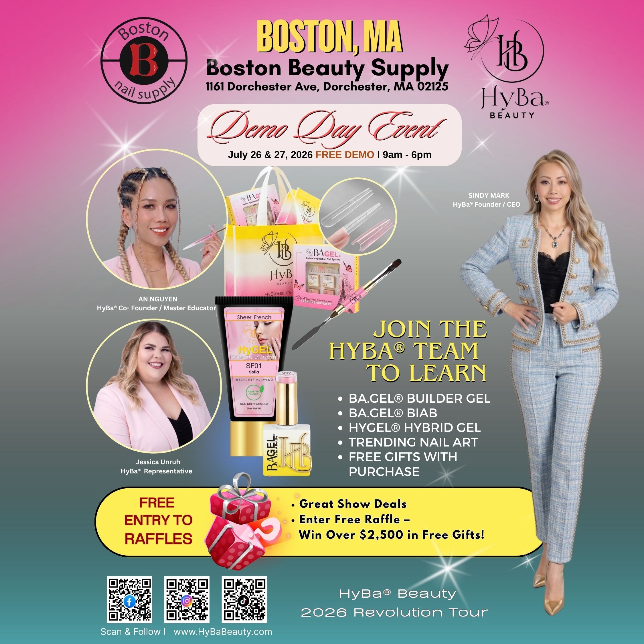 July 26th - 27th, 2026 / BOSTON NAIL SUPPLY /Boston, MA - DEMO Event
