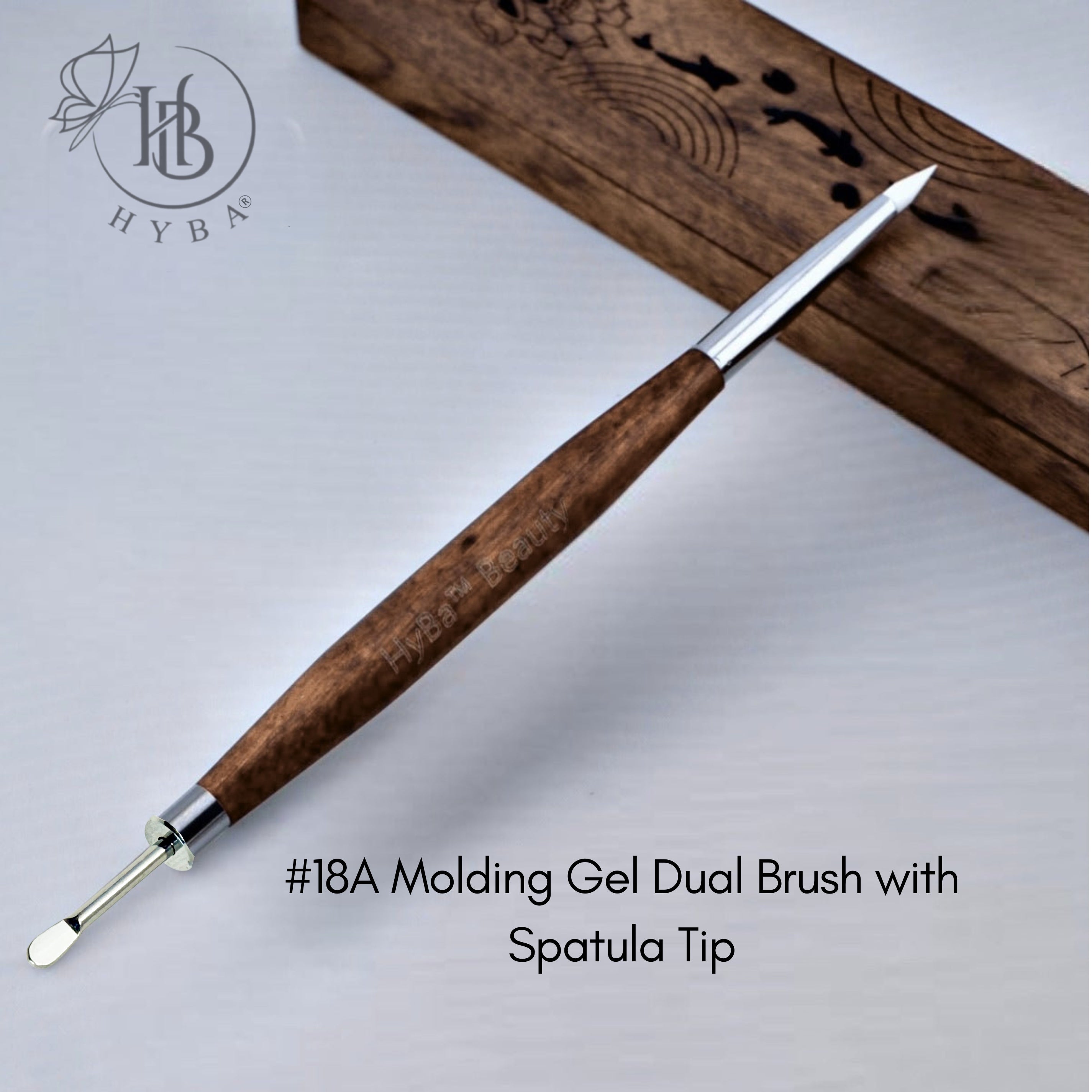 #18A Molding Gel Dual Brush with Scoop Metal Tip
