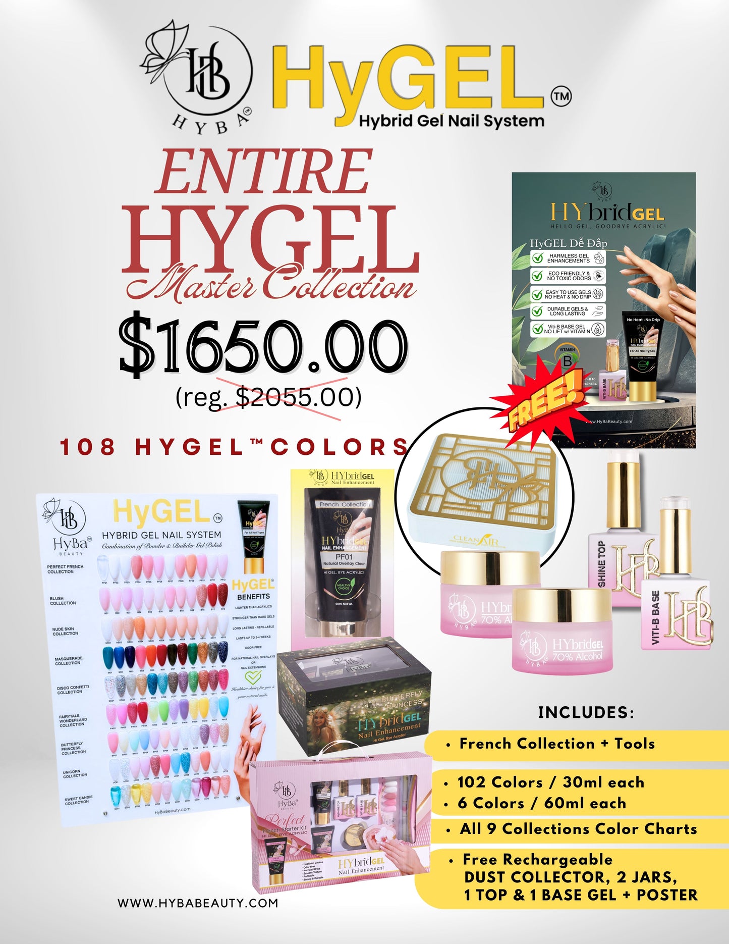 HYBRID GEL BUNDLE- HyGEL Entire Master Full Collections 108 Colors