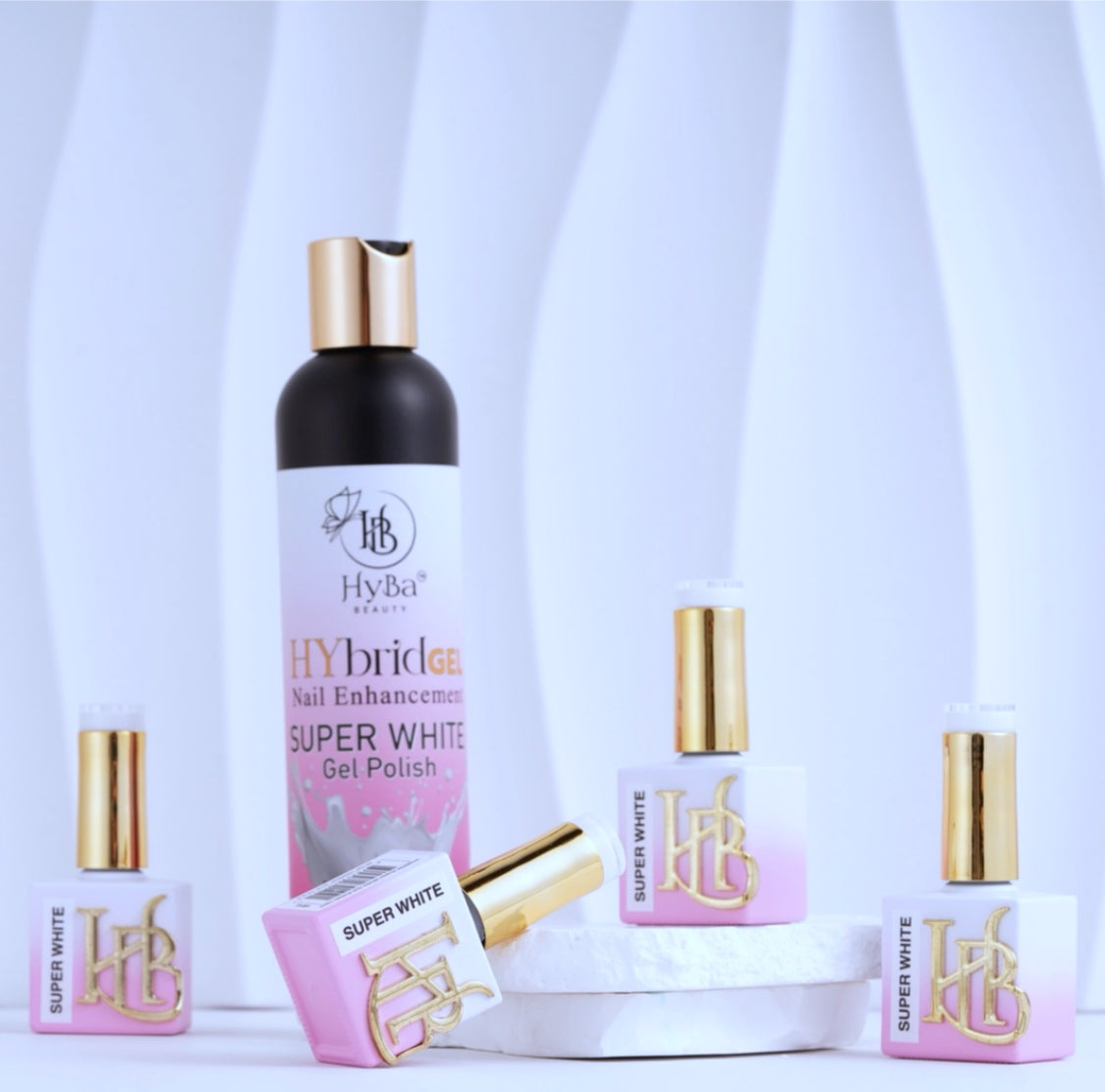 HYBRID SUPER WHITE Gel Polish - REFILL KIT - HYBA BEAUTY
