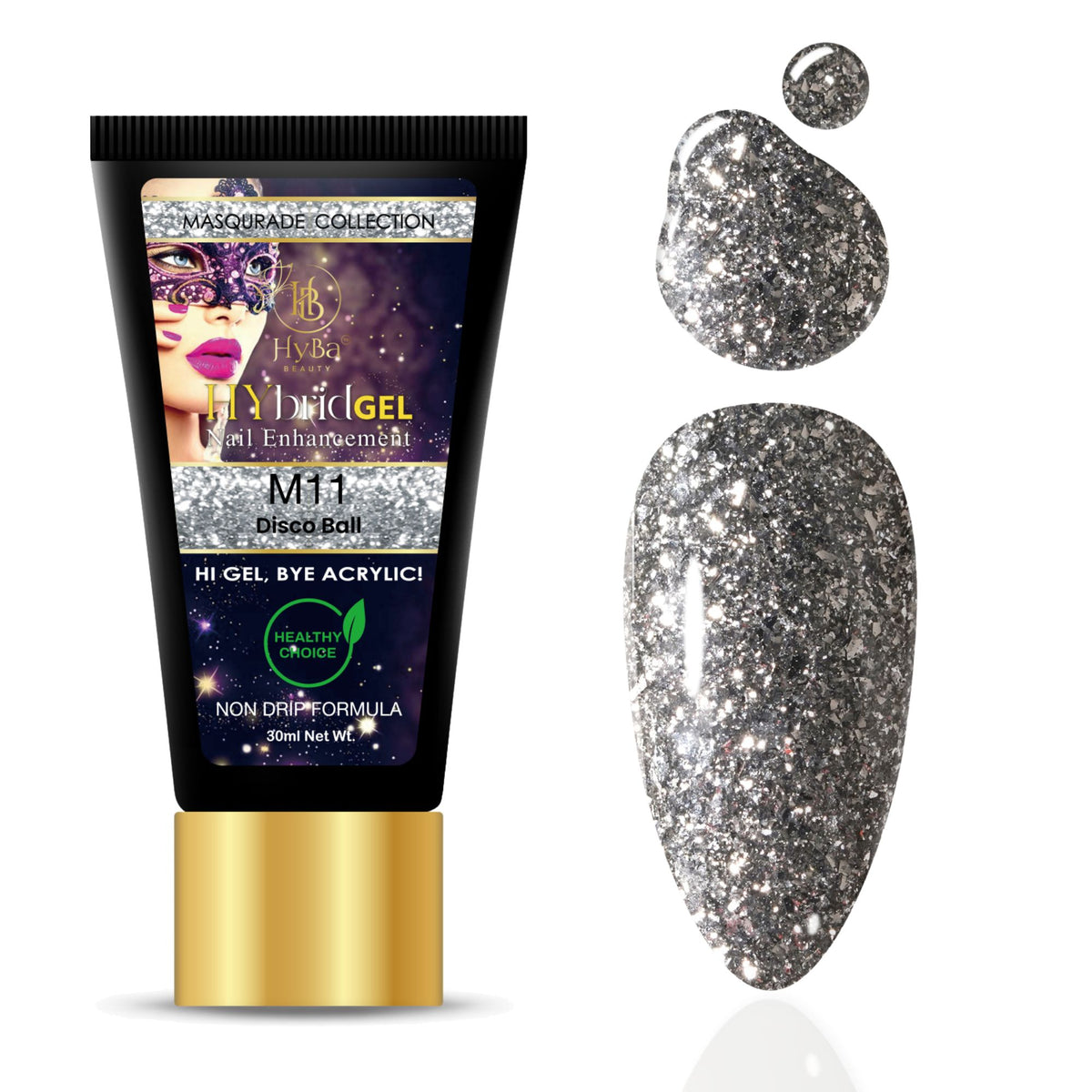 Hybrid Gel - HyGEL® 30ml  / #M11 Disco Ball
