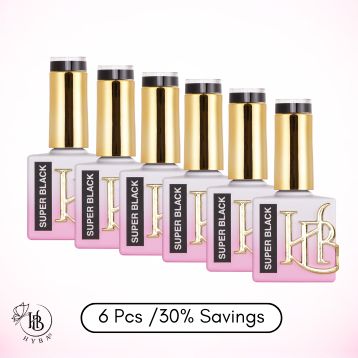 HYBRID SUPER BLACK Gel Polish - REFILL KIT OR SINGLES
