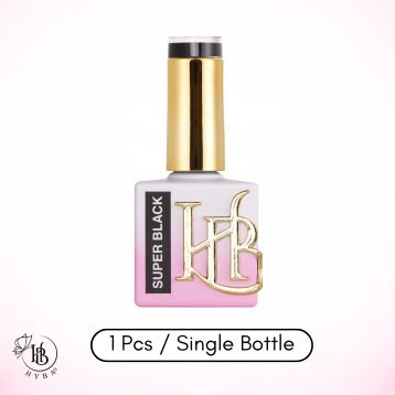 HYBRID SUPER BLACK Gel Polish - REFILL KIT OR SINGLES