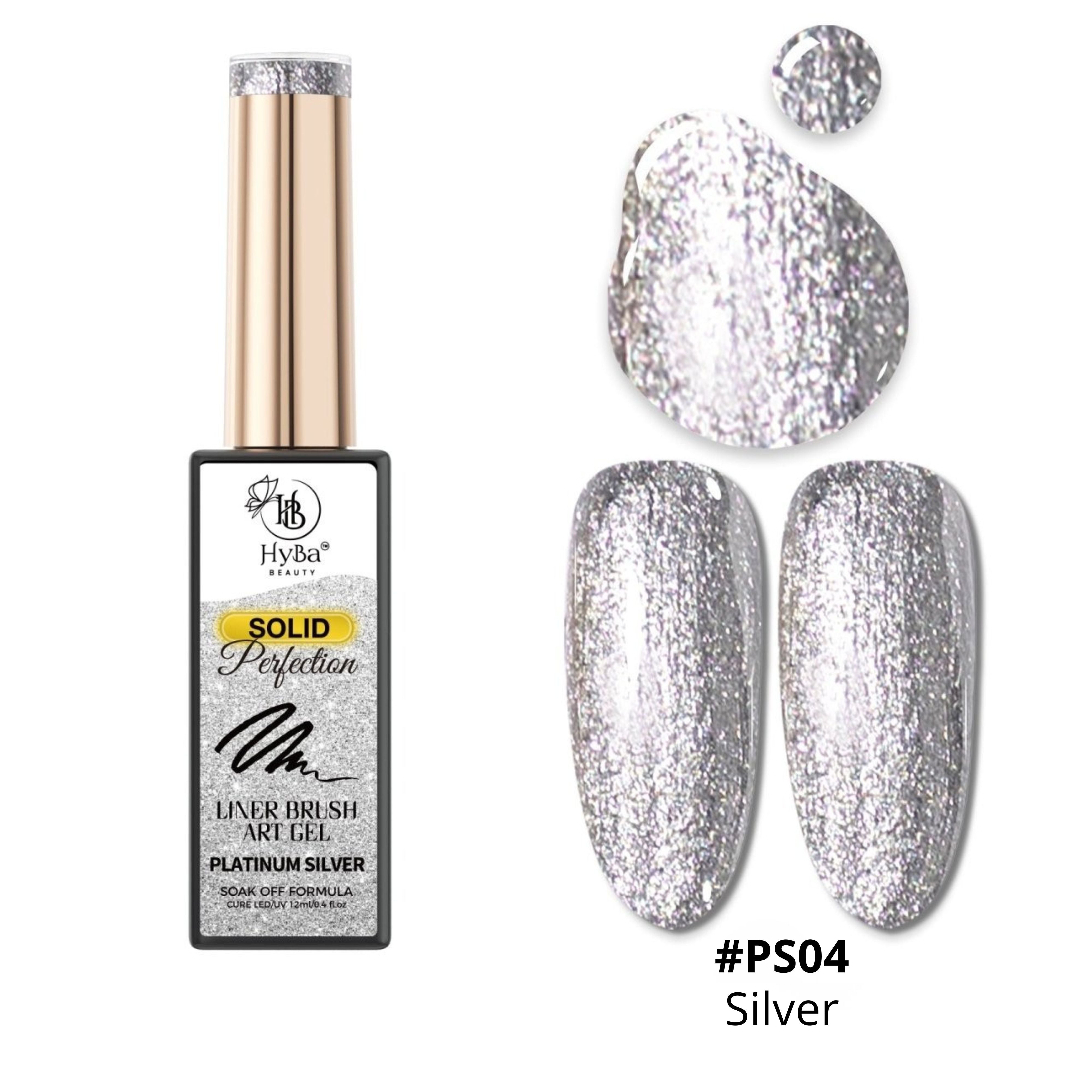 #PS04 - SILVER (12ml) - PERFECTION SOLID Liner Gel