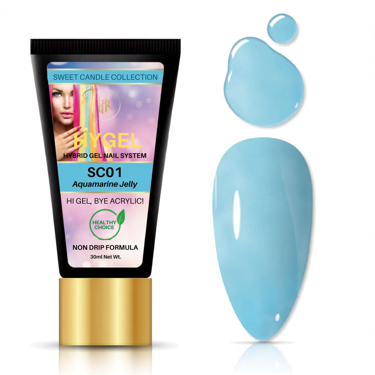 Hybrid Gel - HyGEL® 30ml  / #SC01 - Aquamarine Jelly