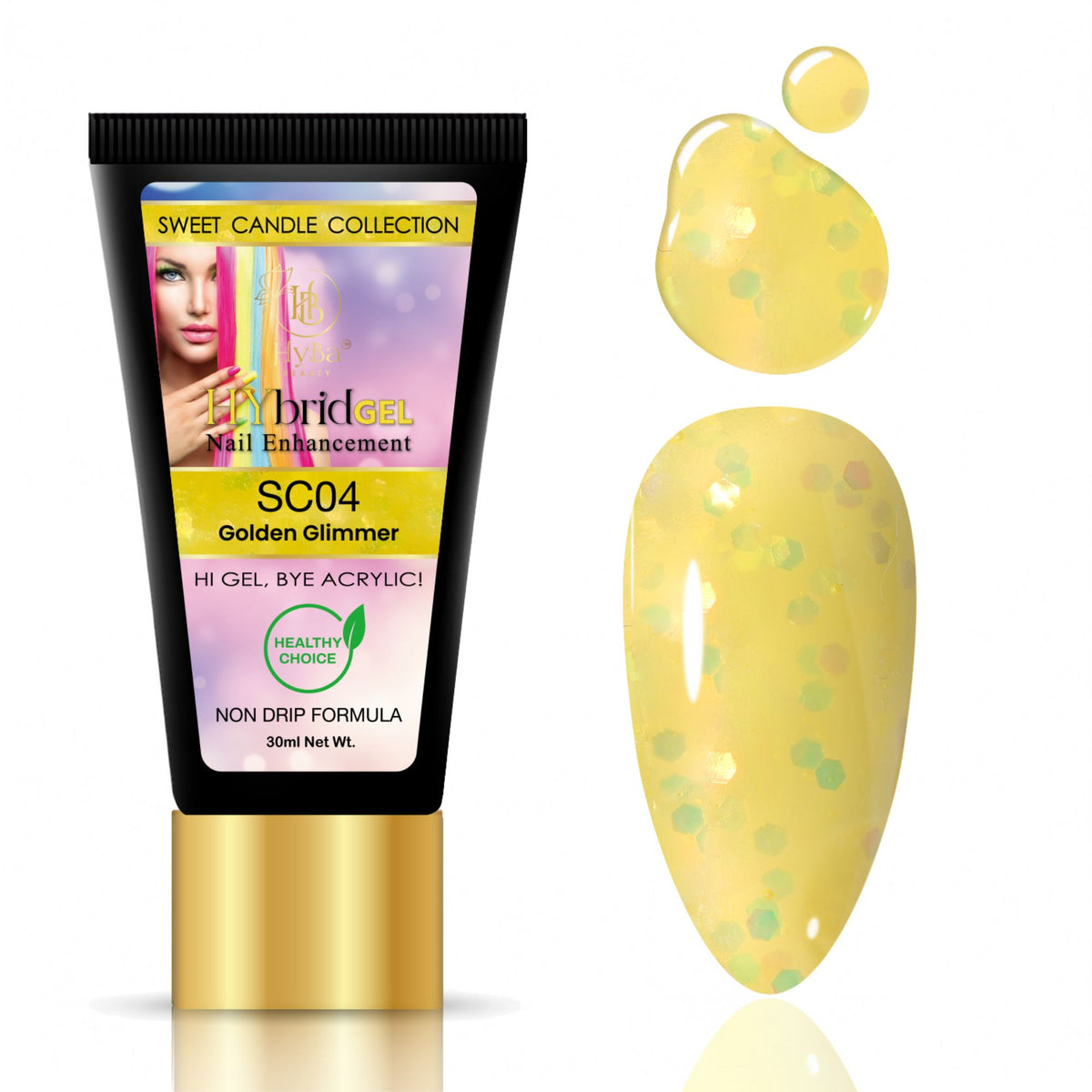 Hybrid Gel - HyGEL® 30ml  / #SC04 Golden Glimmer