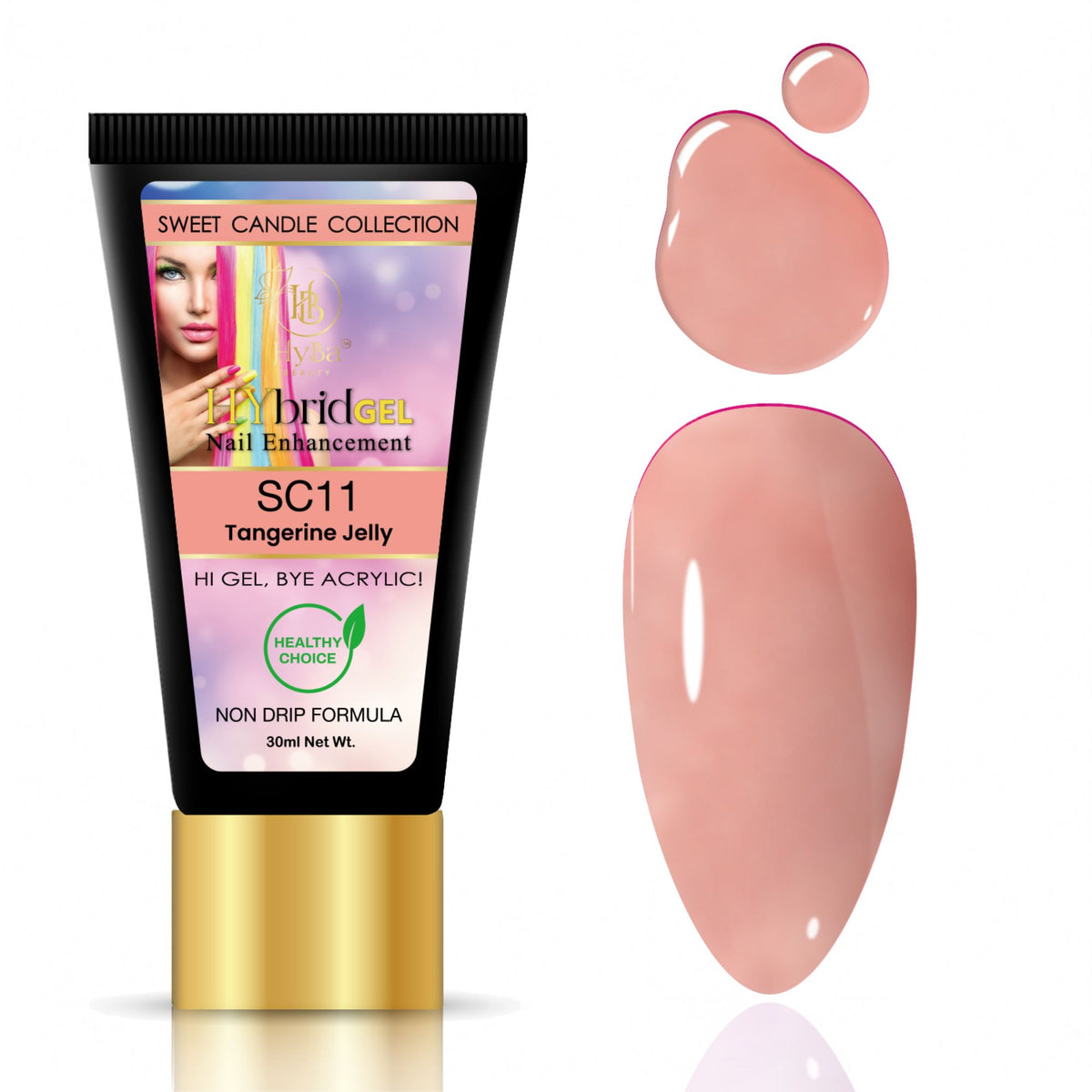 Hybrid Gel - HyGEL® 30ml  / #SC11 Tangerine Jelly