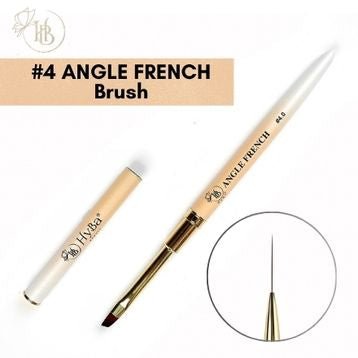 ANGLE FRENCH Nail Art Brush Kolinsky Hair #4 - HyBa® BEAUTY