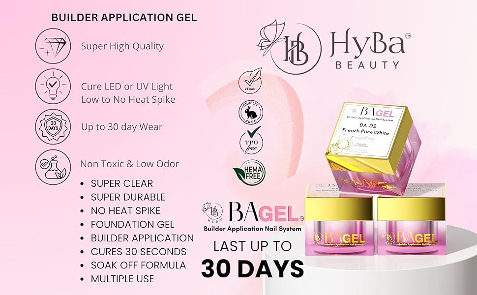BA - 13 Diamond Sugar - BA.GEL® Builder Gel System - HYBA BEAUTY