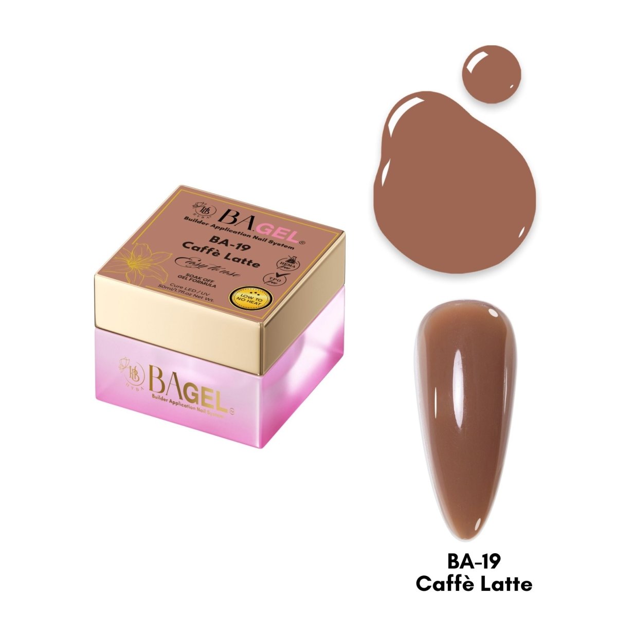 BA - 19 Caffè Latte - BA.GEL® Builder Gel System - HYBA BEAUTY