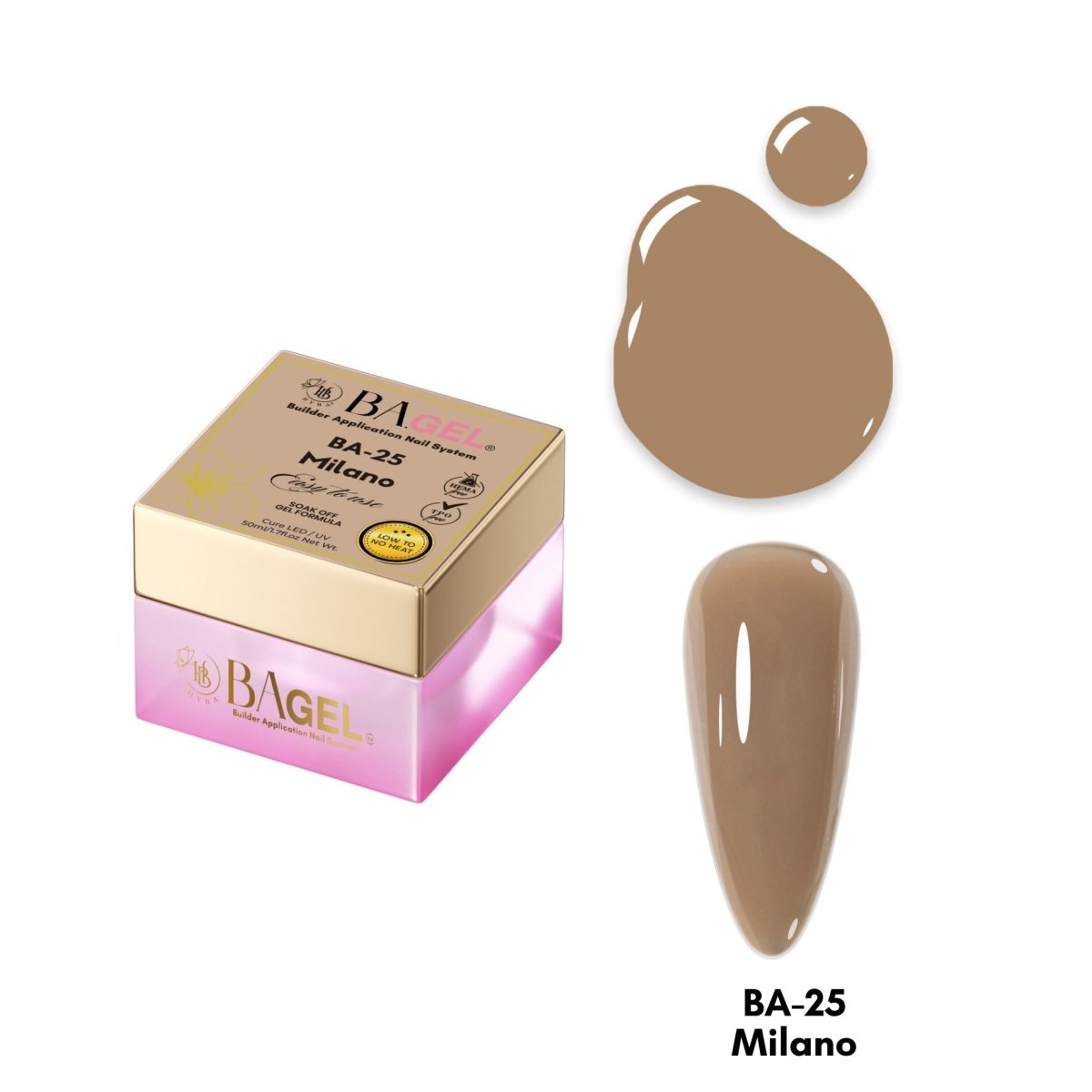 BA - 25 Milano - B A.GEL® Builder Gel System - HYBA BEAUTY