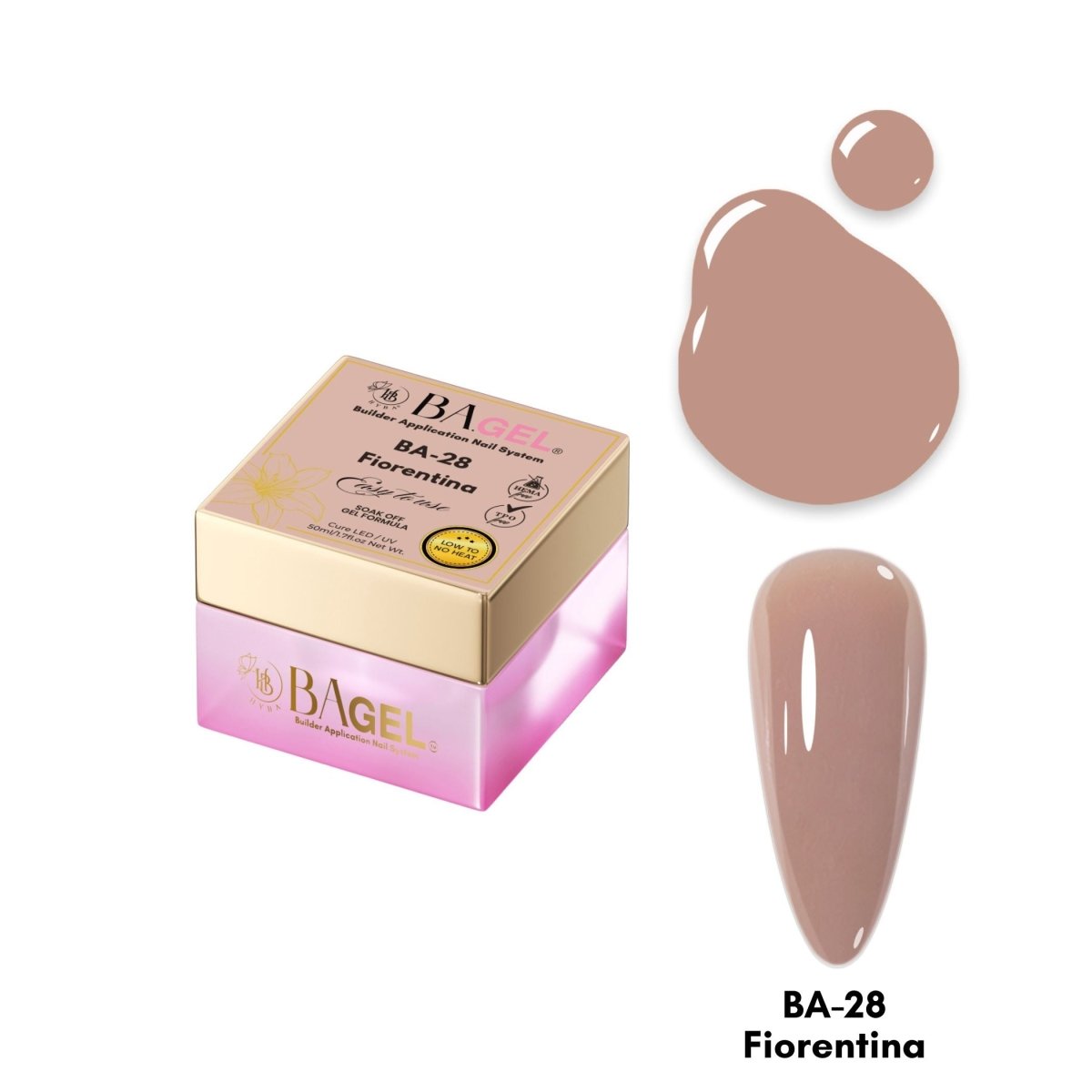 BA - 28 Super Clear - BA.GEL® Builder Gel System - HYBA BEAUTY