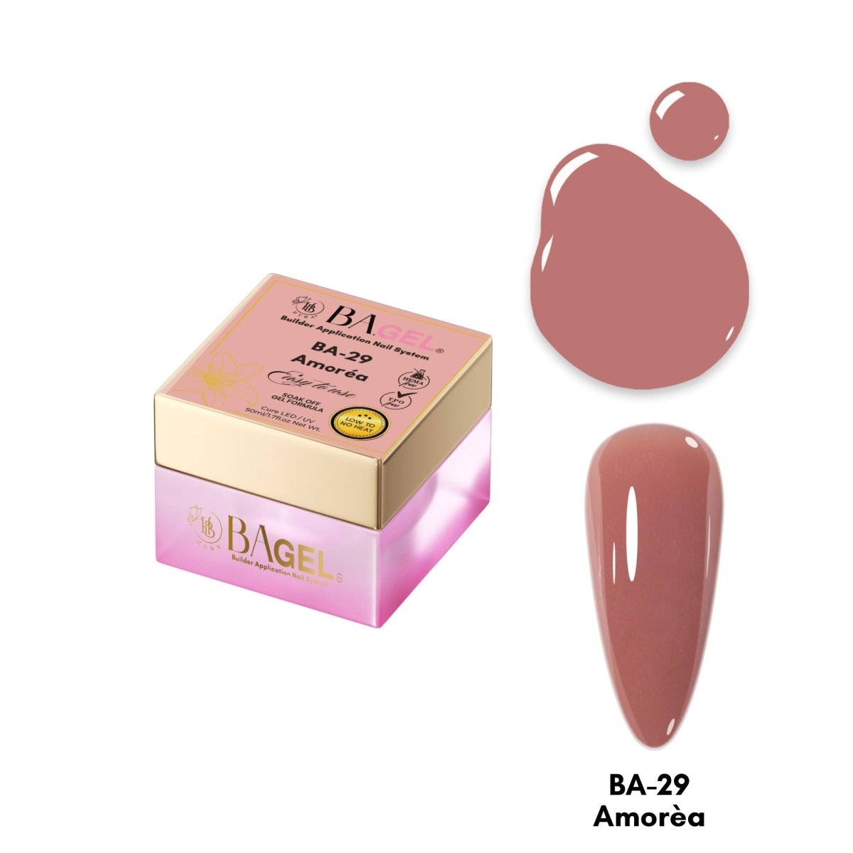 BA - 29 Super Clear - BA.GEL® Builder Gel System - HYBA BEAUTY
