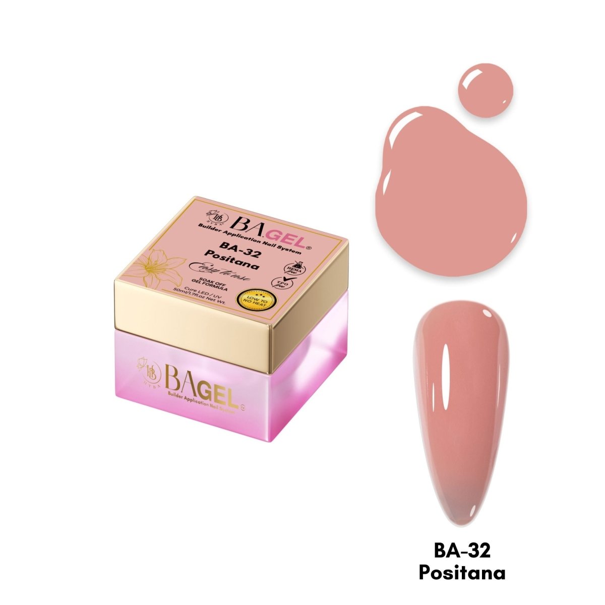 BA - 32 Positana - BA.GEL® Builder Gel System - HYBA BEAUTY