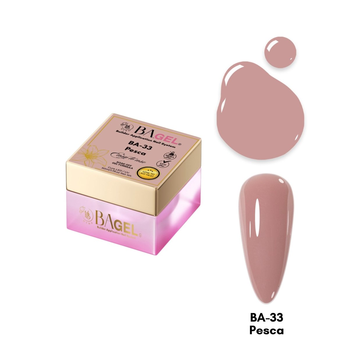 BA - 33 Pesca - BA.GEL® Builder Gel System - HYBA BEAUTY