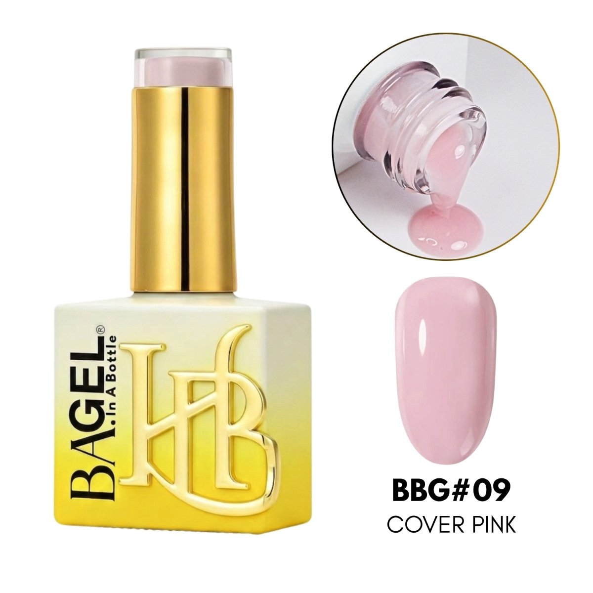 BA.GEL® Builder Bottle Gel (BBG) BBG#09 - Cover Pink (20ml) - HyBa® BEAUTY