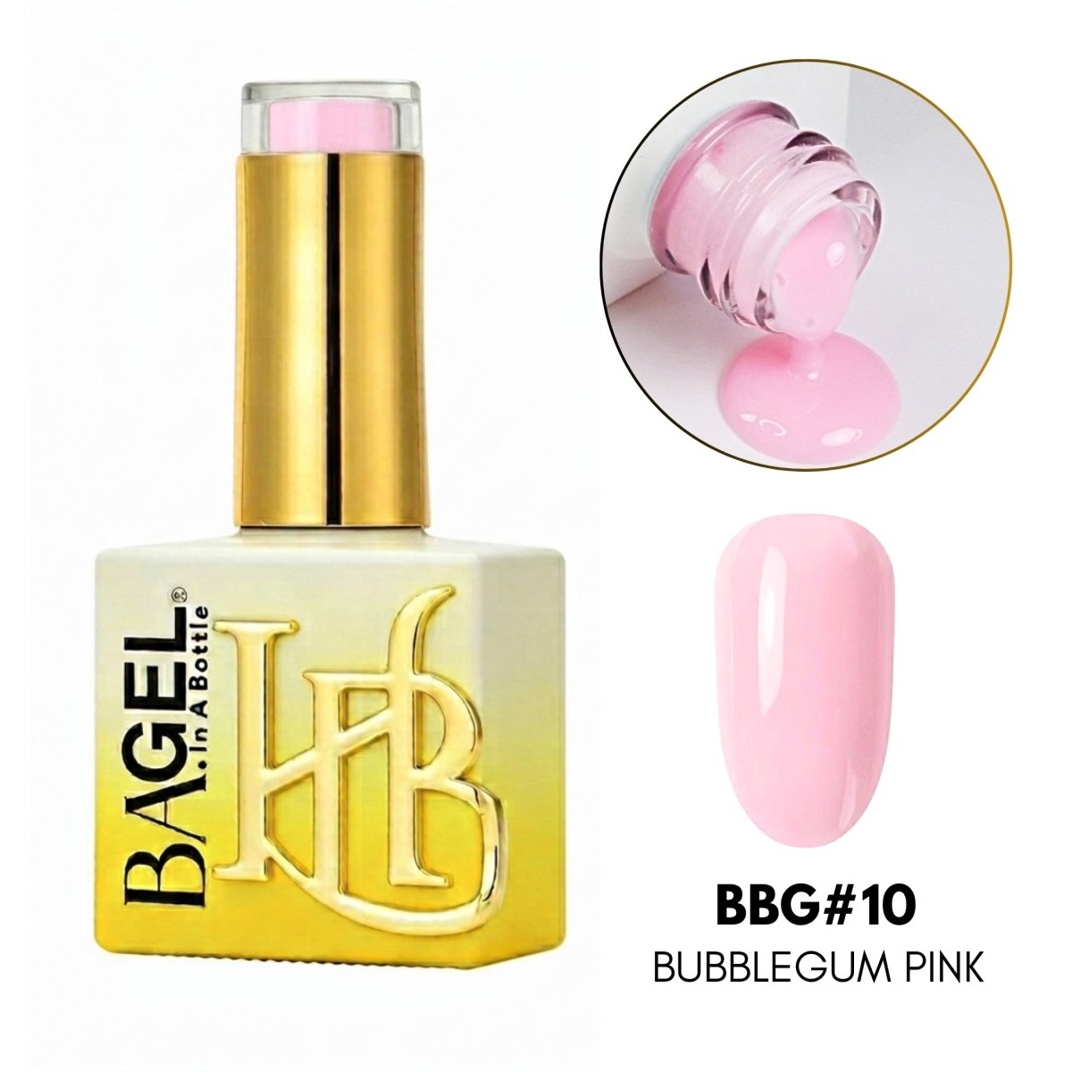 BA.GEL® Builder Bottle Gel (BBG) BBG#10 - Bubblegum Pink (20ml) - HyBa® BEAUTY
